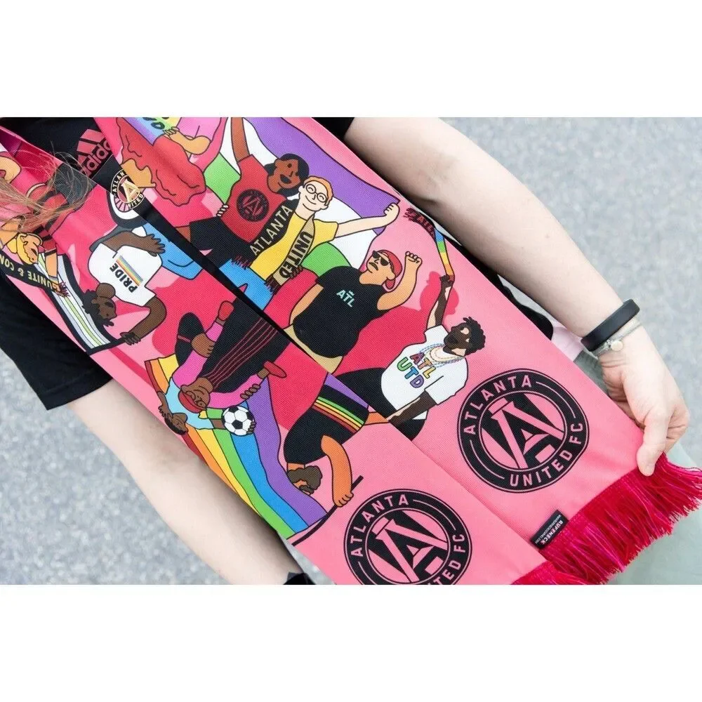 Atlanta United FC Scarf Ruffneck MLS June 2023 Pride Unites Us LGBTQ